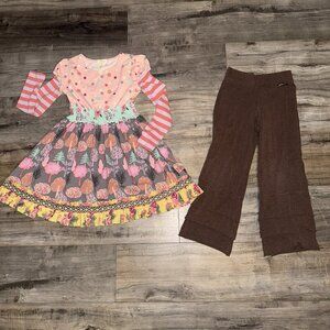 Matilda Jane Collette Maggie Dress And Pants Friends Forever Girls Size 8